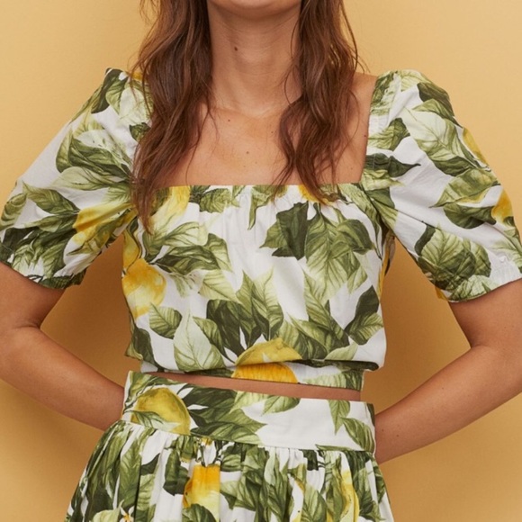 lemon top h&m
